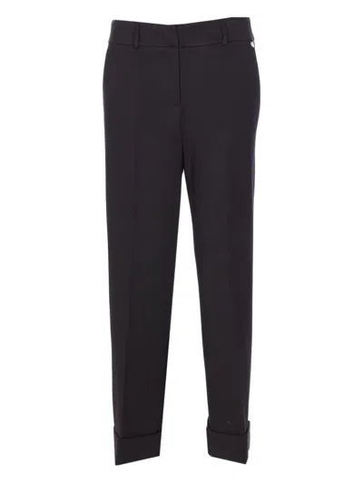 LIU •JO BUTTON-CUFFED TAILORED TROUSERS