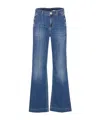 Liu •jo Liu Jo Button Detail Flared Jeans In Blue