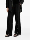 Liu •jo Button-detail Pants In Black
