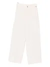 Liu •jo Button Detail Trousers In Neutral