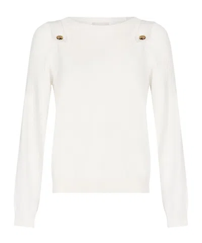 Liu •jo Liu Jo Button Detailed Jumper In White