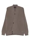 Liu •jo Button-down Cardigan In Brown