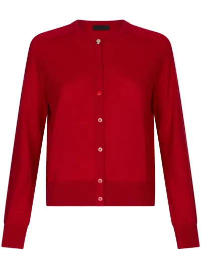 Liu •jo Cardigan Mit Knopfleiste In Rot