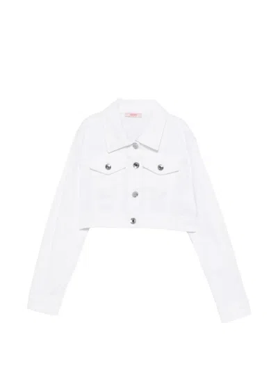Liu •jo Kids' Button-fastening Jacket In White