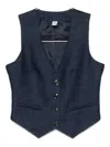 Liu •jo Button-fastening Waistcoat In Blue