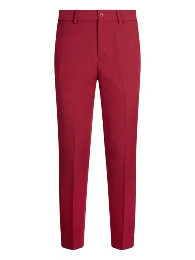 Liu •jo Button-fastening Welt-pocket Trousers In Multi