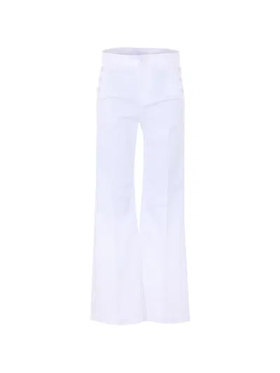 Liu •jo Button Five-pocket Jeans In White