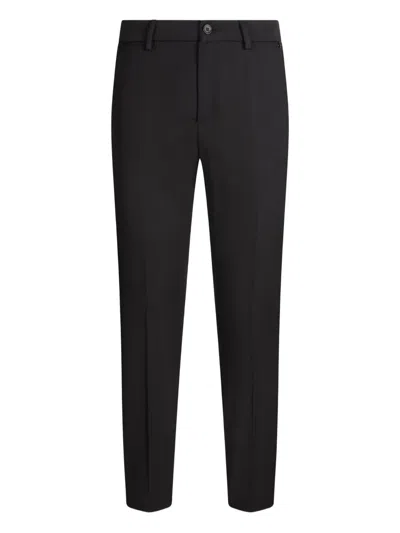 Liu •jo Button-fly Straight Trousers In Black