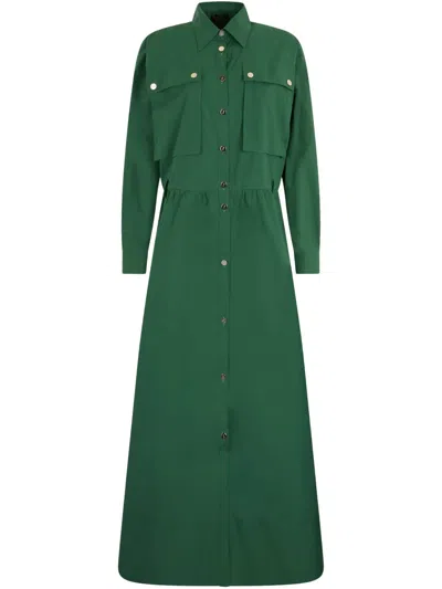 LIU •JO BUTTON-FRONT UTILITY DRESS
