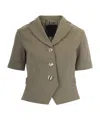 Liu •jo Button Jacket In Green