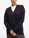 Liu •jo Button Pocket Cardigan In Blue