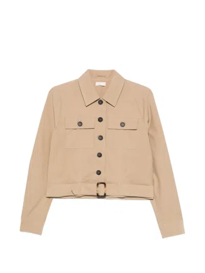 Liu •jo Button Pockets Jacket In Brown