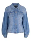 Liu •jo Liu Jo Buttoned Denim Jacket In Blue