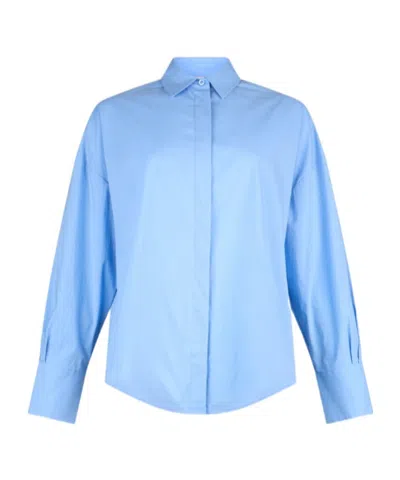 Liu •jo Button Shirt In Blue