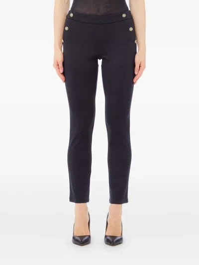 Liu •jo Button Trousers In Black