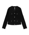 Liu •jo Button-up Jacket In Black