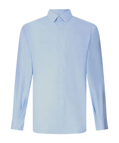 Liu •jo Button-up Long Sleeve Shirt In Blue