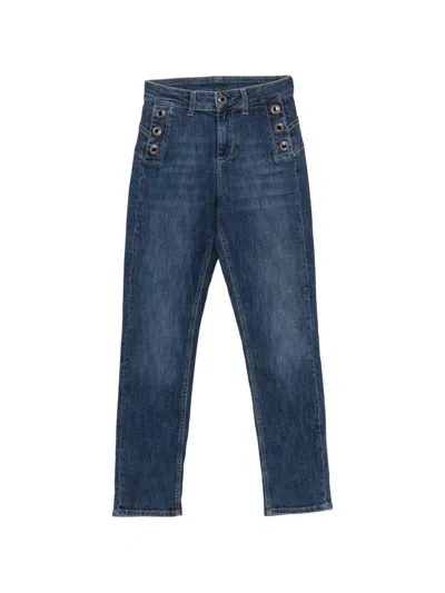 Liu •jo Button-detail Jeans In Blue