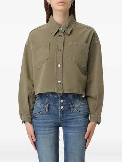 LIU •JO BUTTONED CROPPED JACKET
