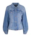 Liu •jo Liu Jo Buttoned Denim Jacket In Blue