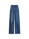 Liu •jo Buttoned-detail Belt-loop Jeans In Blue