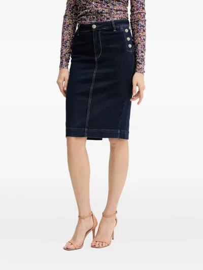 Liu •jo Buttoned-fastening Skirt In Blue