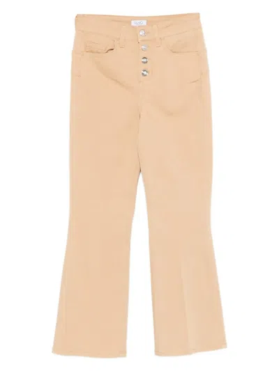 Liu •jo Liu Jo Beige Jeans With Button Closure In Brown