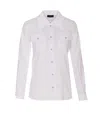Liu •jo Liu Jo Classic White Button-down Shirt With Chest Pockets