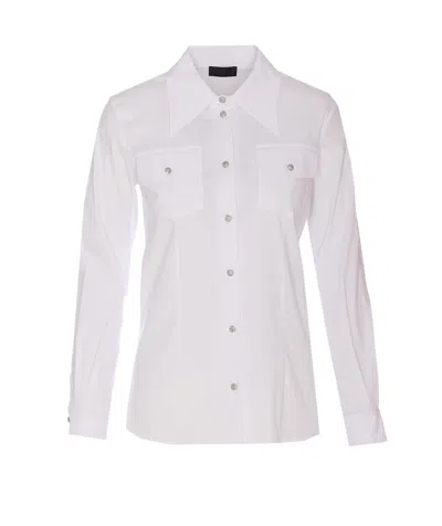 Liu •jo Liu Jo Tailored White Shirt With Flap Pockets