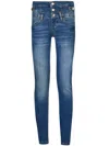 Liu •jo Buttoned Skinny Jeans In 蓝色