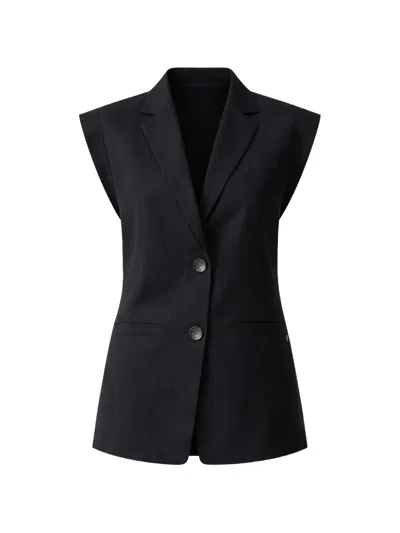 Liu •jo Buttoned Waistcoat In Black