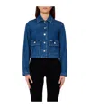 Liu •jo Buttoned-pocket Jacket In Blue