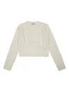 Liu •jo Cable-knit Sweater In Neutral