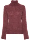 Liu •jo Cable-knit Sweater In Red