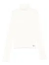 Liu •jo Cable-knit Sweater In White