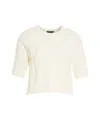 Liu •jo Cable-knit Sweater In White