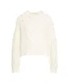 Liu •jo Cable-knit Sweater In White
