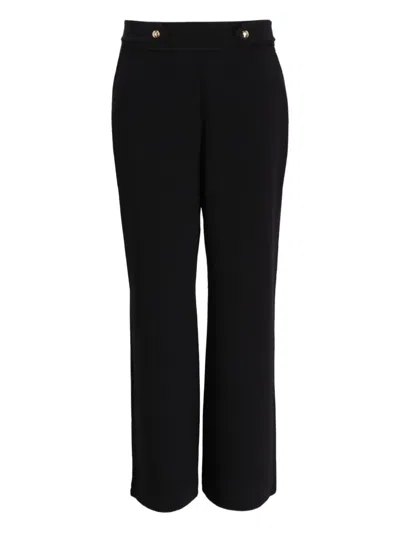 Liu •jo Cady Button-detailed Trousers In Black