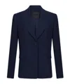 Liu •jo Liu Jo Cady Crepe Blazer In Blue