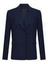 Liu •jo Liu Jo Cady Crepe Blazer In Blue