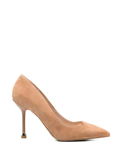 Liu •jo Calf Suede Pointed Pumps In Brown