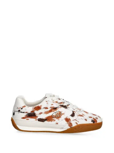 Liu •jo Calf-hair Sneaakers In White