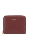 Liu •jo Caliwen Grained Wallet In Burgundy