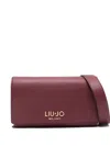 Liu •jo Caliwen Logo-lettering Crossbody Bag In Burgundy