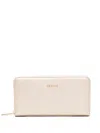Liu •jo Champagne-colored Wallet With Zipper In Neutrals