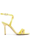 Liu •jo Leonie Hanne X Liu Jo Camellia Embellished Sandals In Yellow