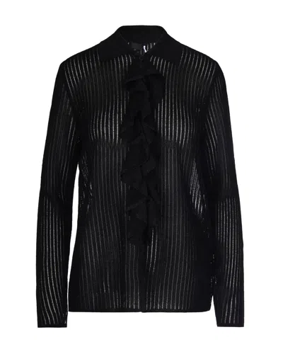Liu •jo Camicia In Maglia Lurex Nera In Black