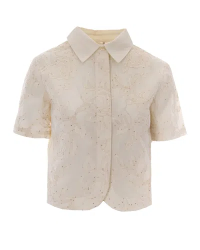 Liu •jo Camicia Ricami Natural Flower In Multi