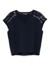Liu •jo Crystal-embellished Printed T-shirt