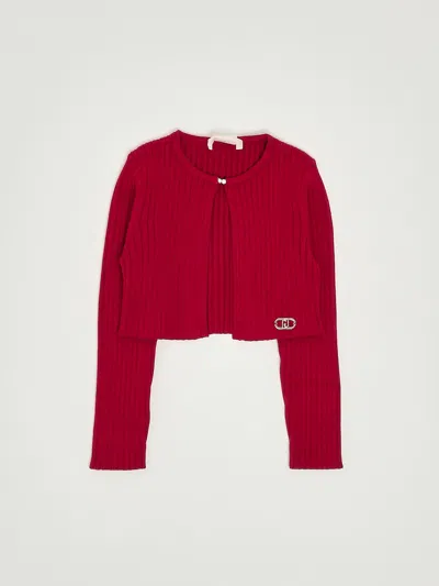 Liu •jo Cardigan Cardigan In Red